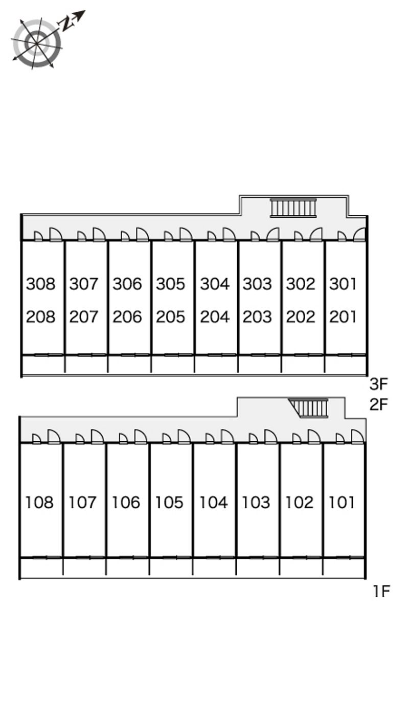 レオパレスパタータ 間取配置図