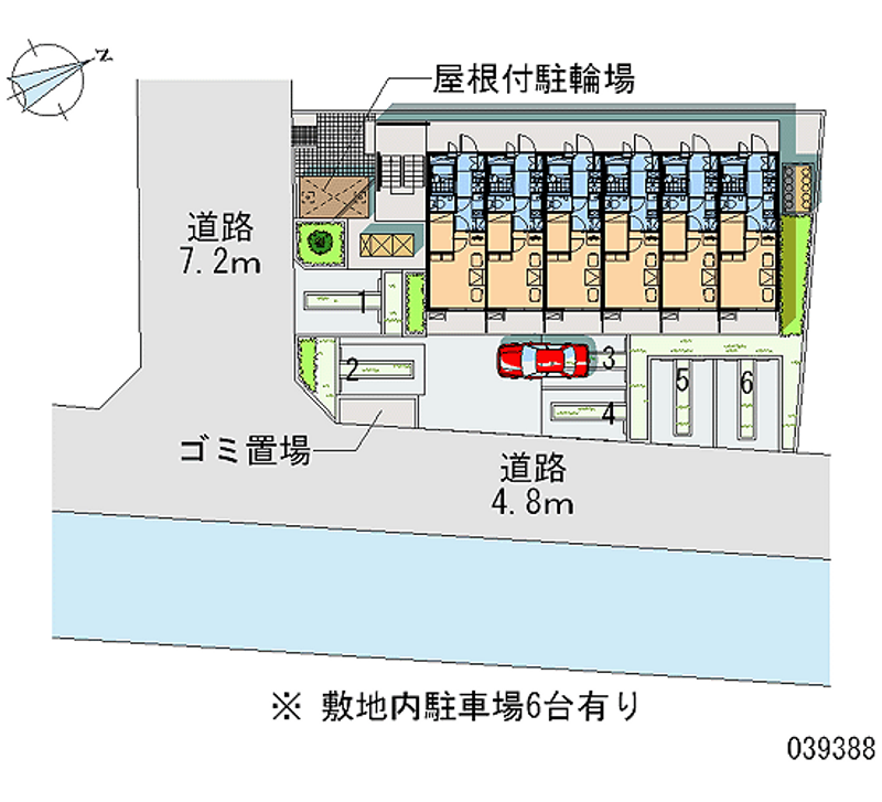 レオパレスアベイユ 月極駐車場