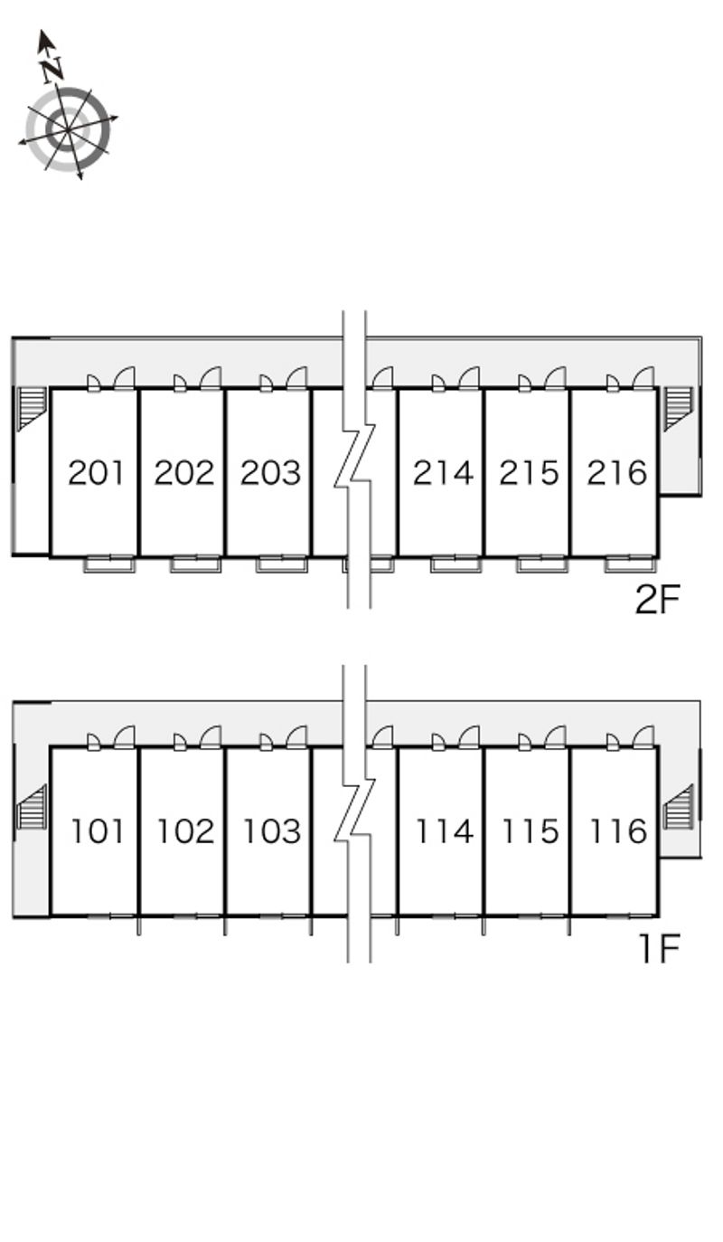 レオパレスセブンヒルズⅣ 間取配置図