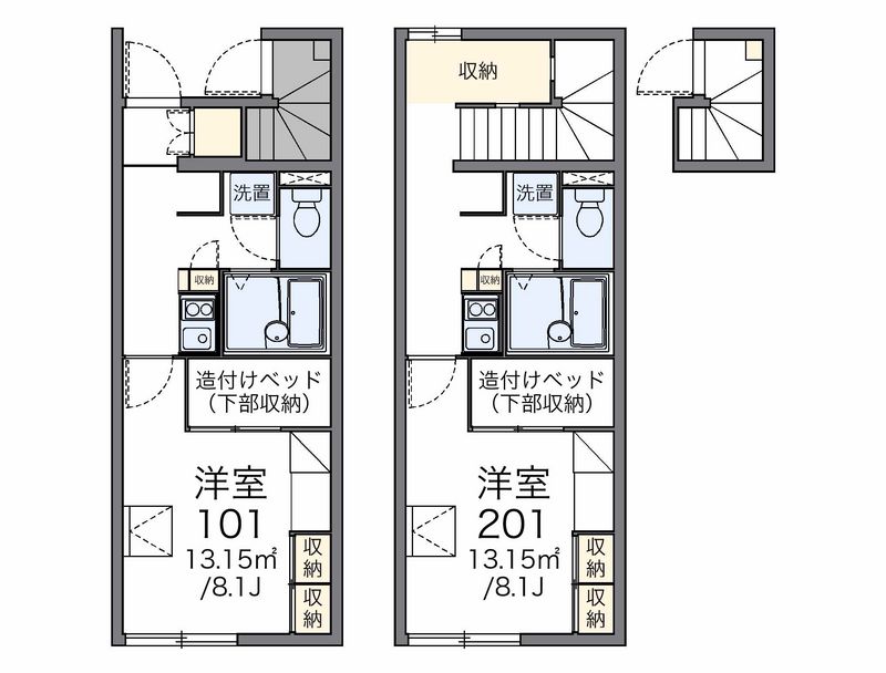 レオパレス富光Ⅱ 間取図