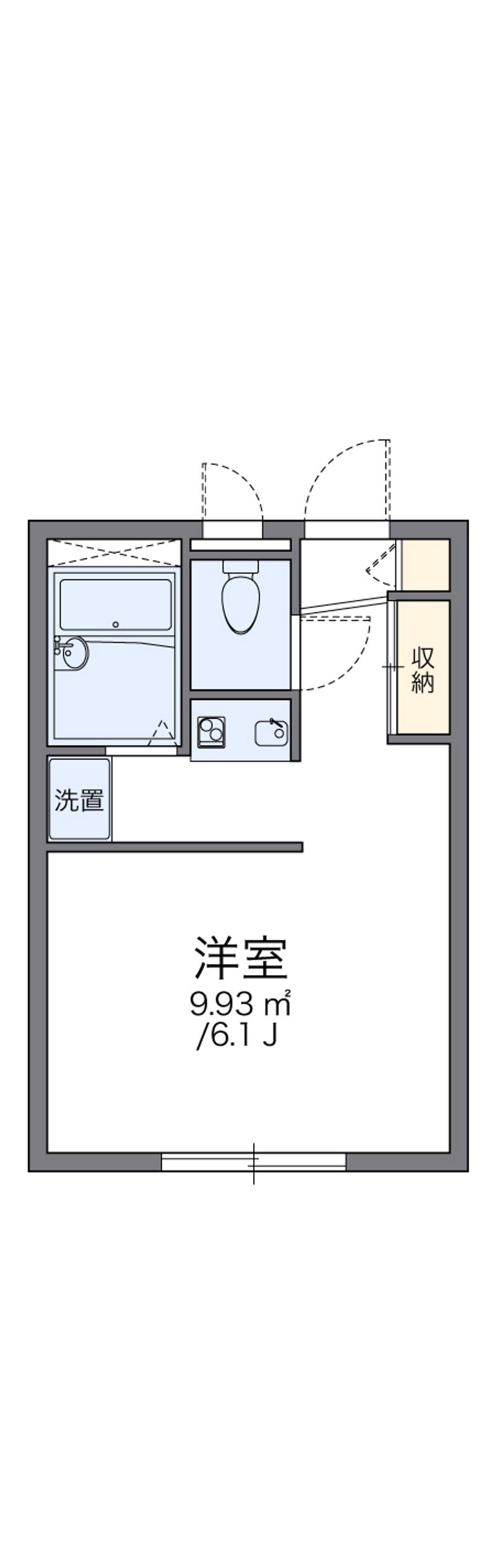 レオパレスビクトワール 間取図