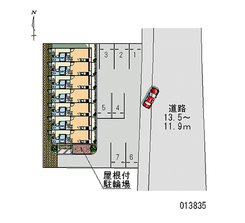 レオパレスＫＩＴＡＧＡＴＡ 月極駐車場