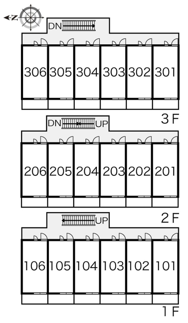 レオパレスエスパシオ２１Ｂ 間取り配置図