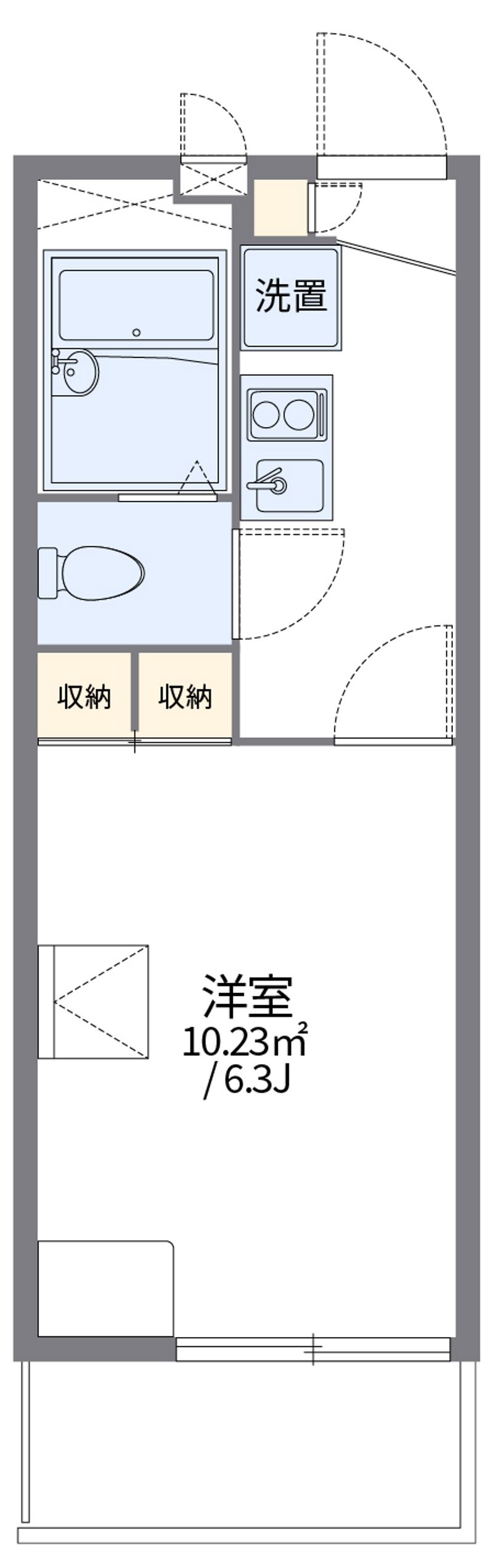 レオパレスＳＡＫＵ 間取図