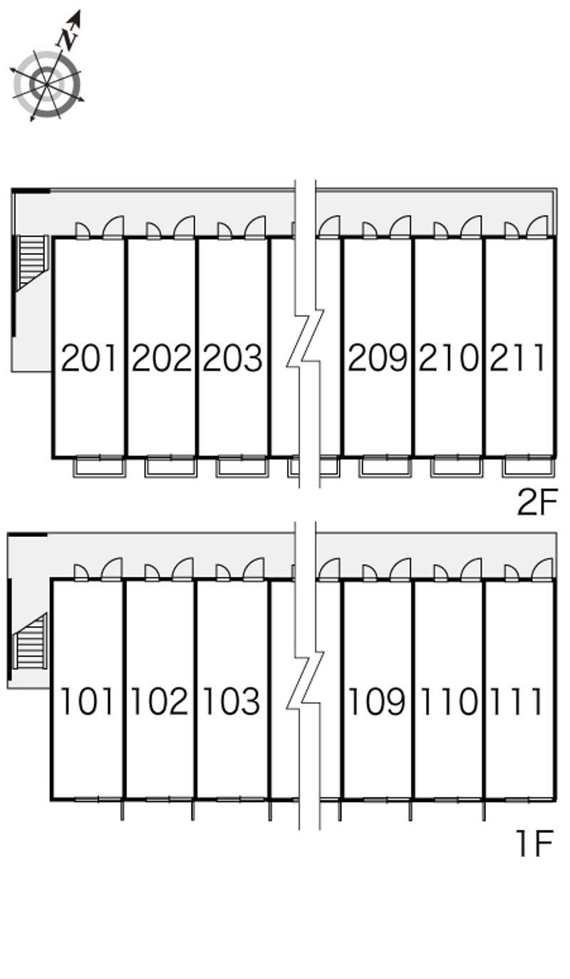 レオパレス栄 間取配置図