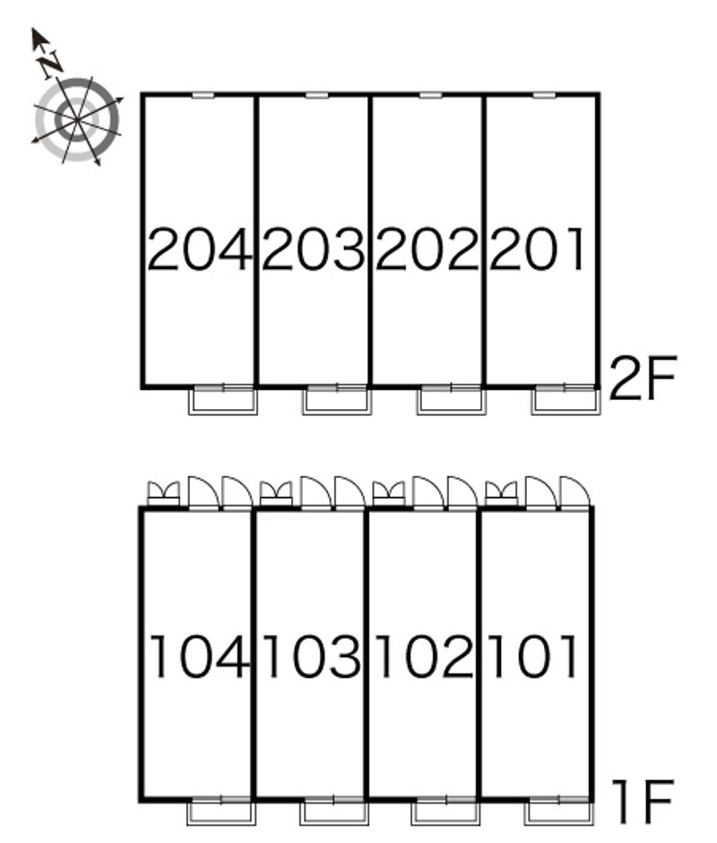 レオパレスビオス 間取配置図