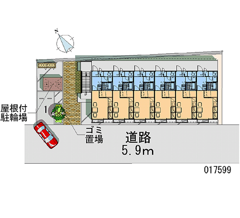 レオパレスリバーサイドタイラ 月極駐車場