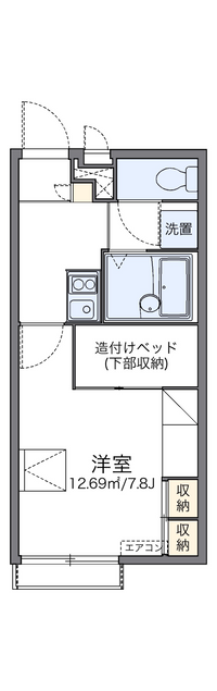 レオパレスコンフォート光明池 間取り図