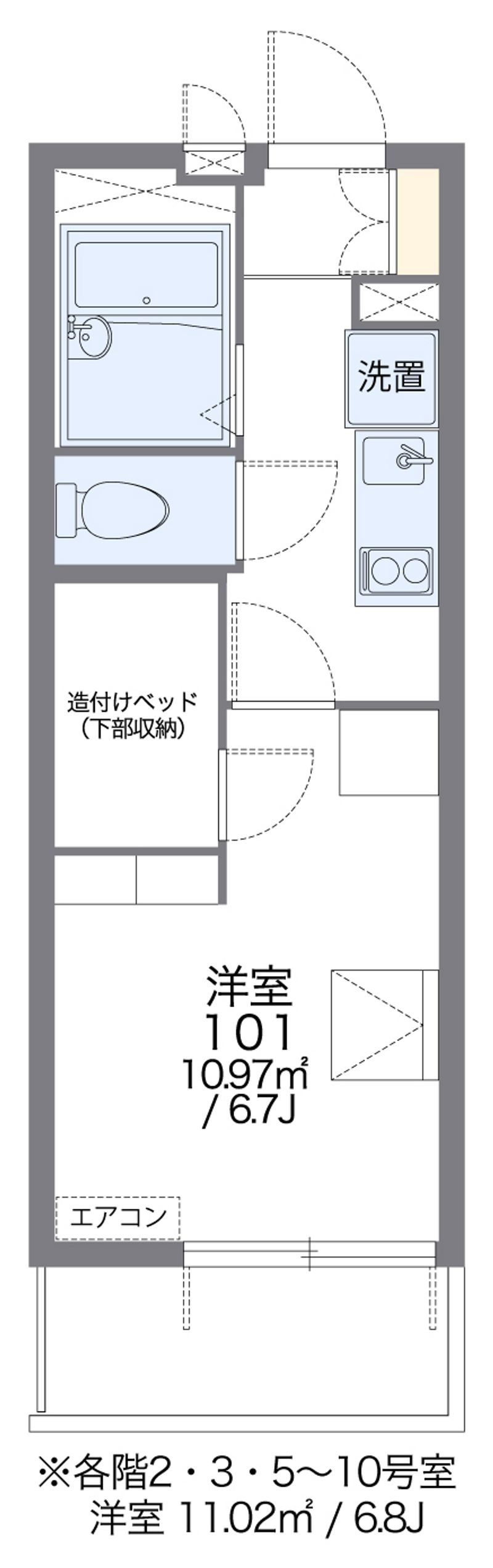 レオパレス西ノ京円町 間取図