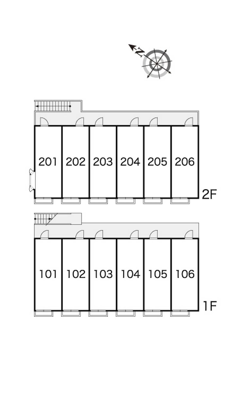 レオパレスチェリーブロッサムズ 間取り配置図