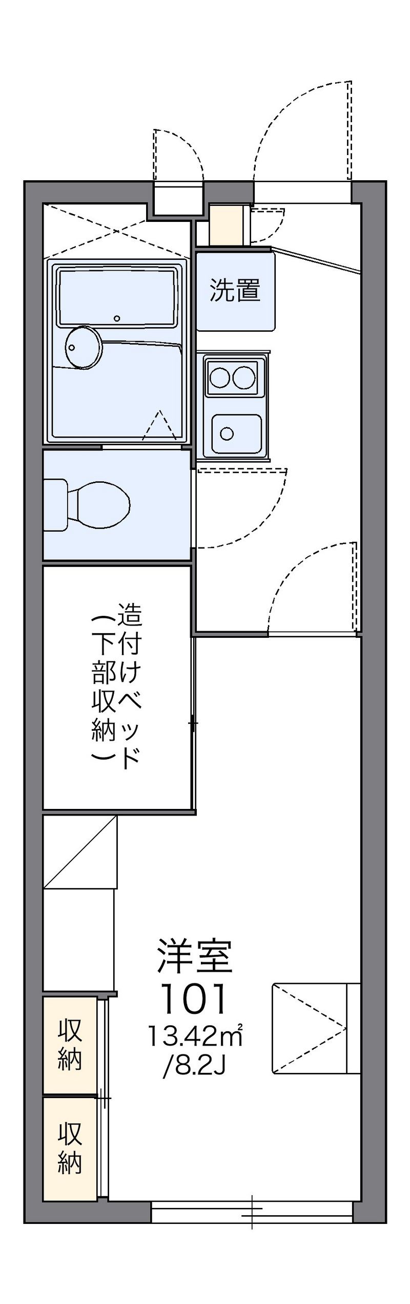 レオパレスアールユー 間取図
