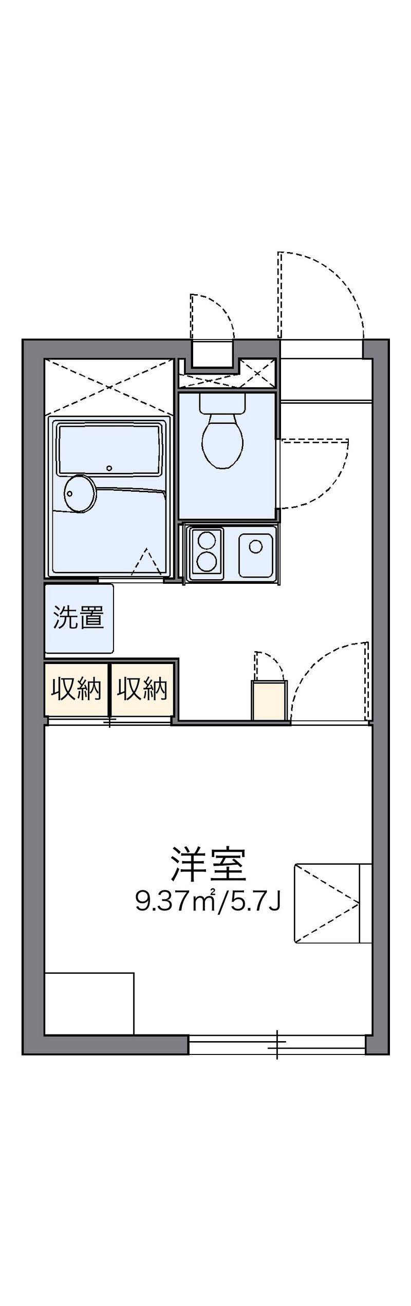 レオパレスマユリカⅣ 間取図