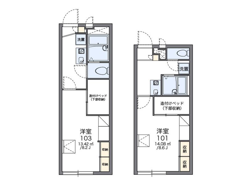 レオパレス紺屋町 間取図