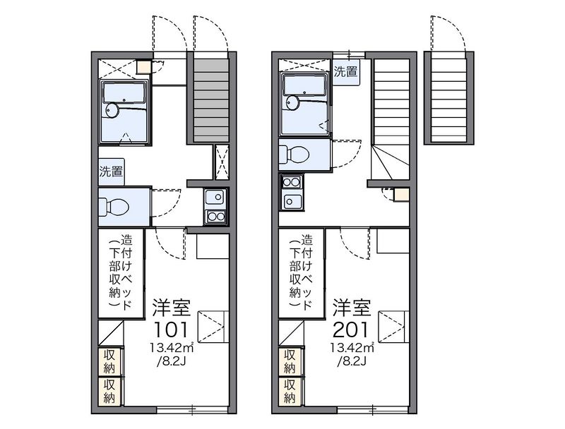 レオパレスエスポワール 間取図
