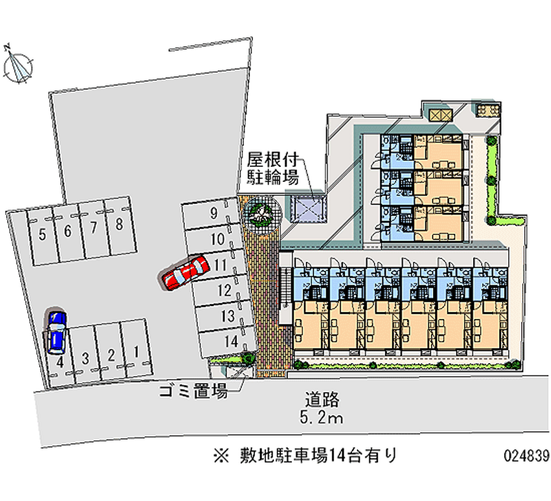 レオパレス志まや 月極駐車場