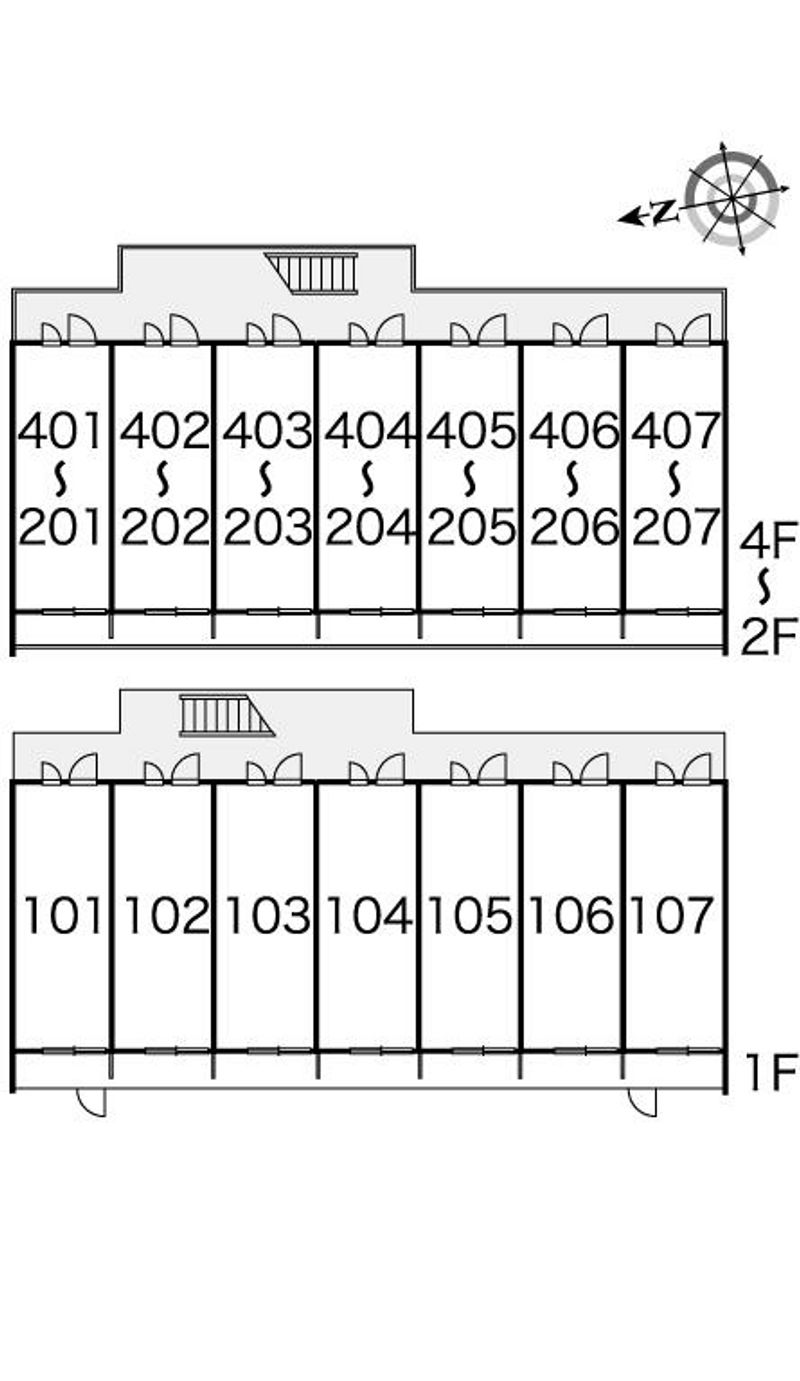 レオパレスＥ　サクセス 間取配置図