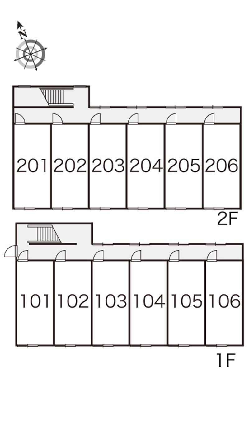 レオパレスアップル 間取配置図