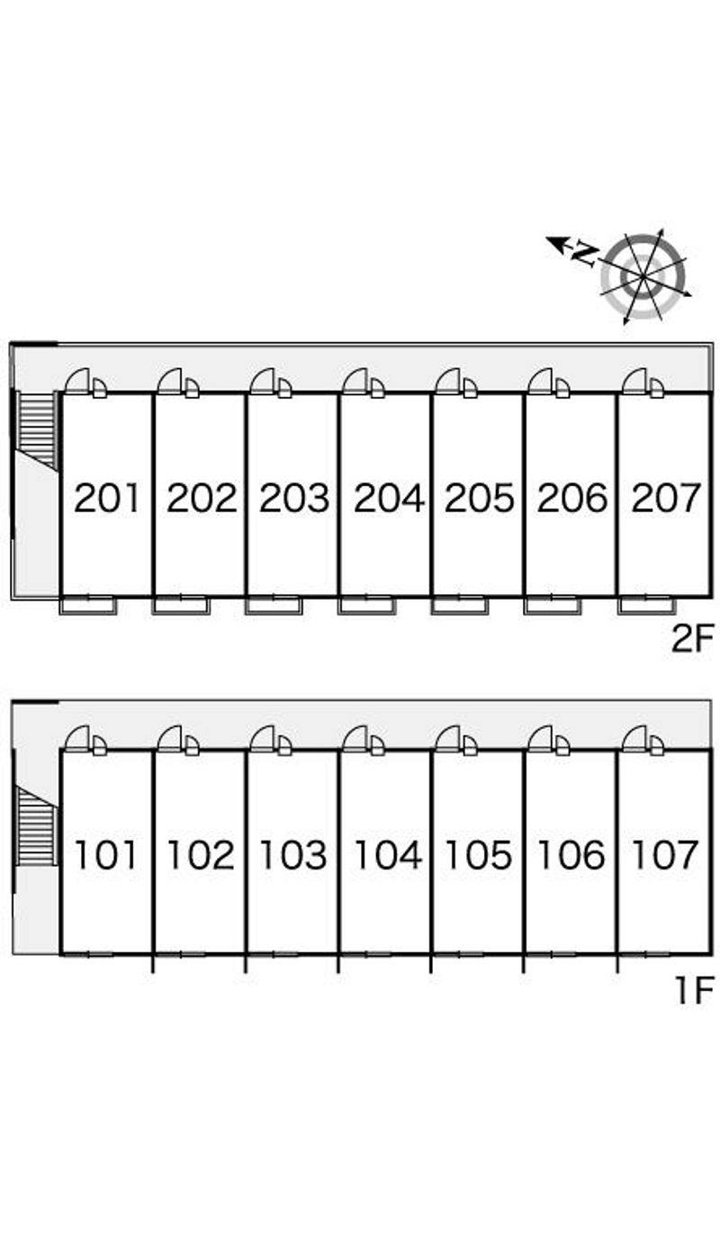 レオパレス荒井 間取り配置図