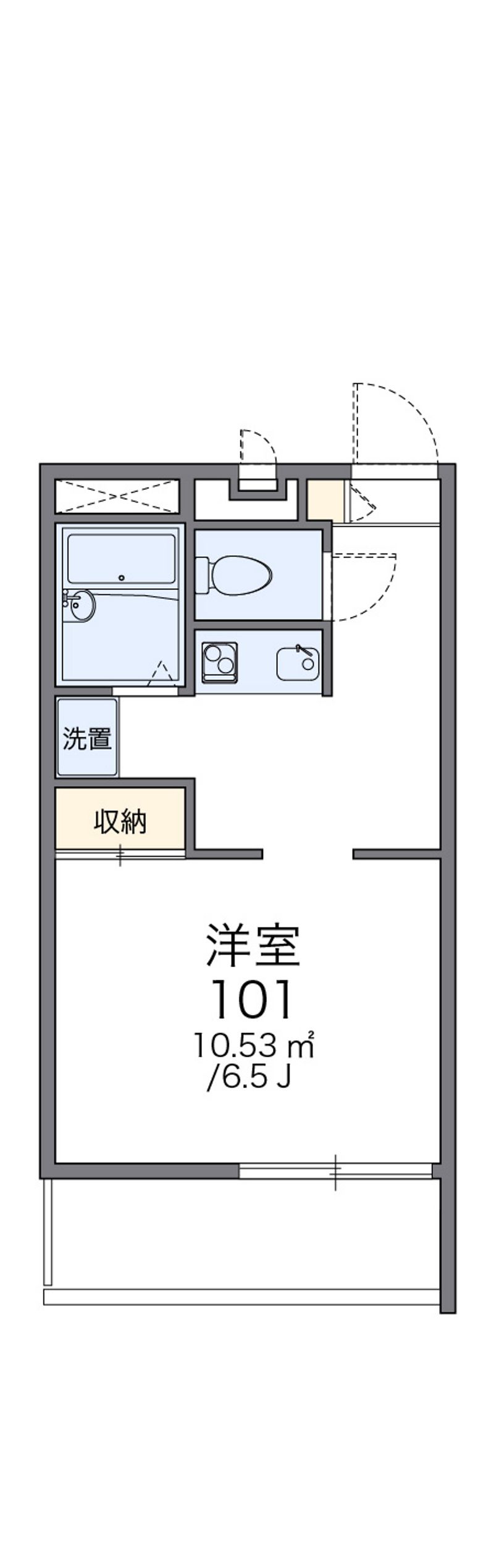 レオパレス毘沙門 間取図