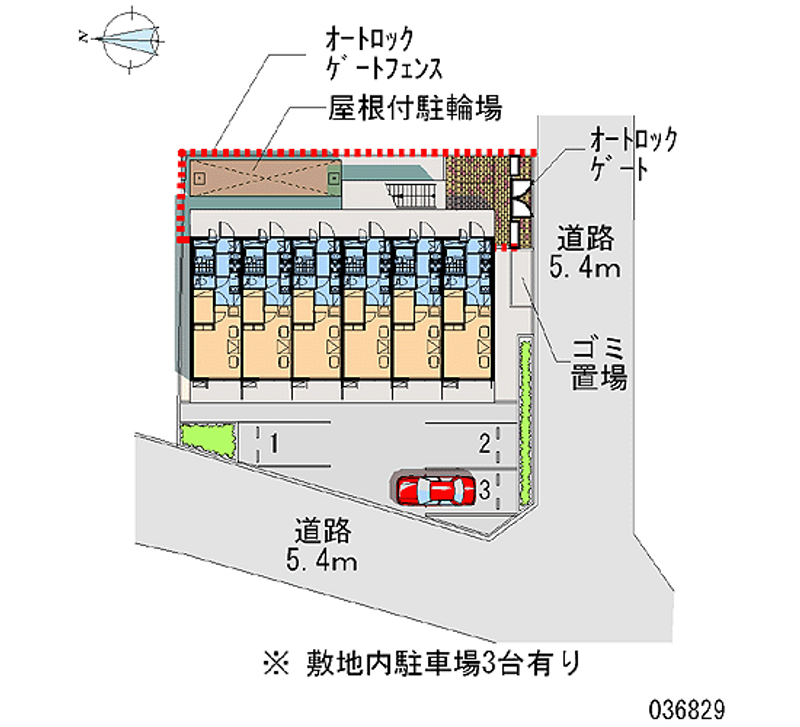 レオパレスカーサ塚本 区画図
