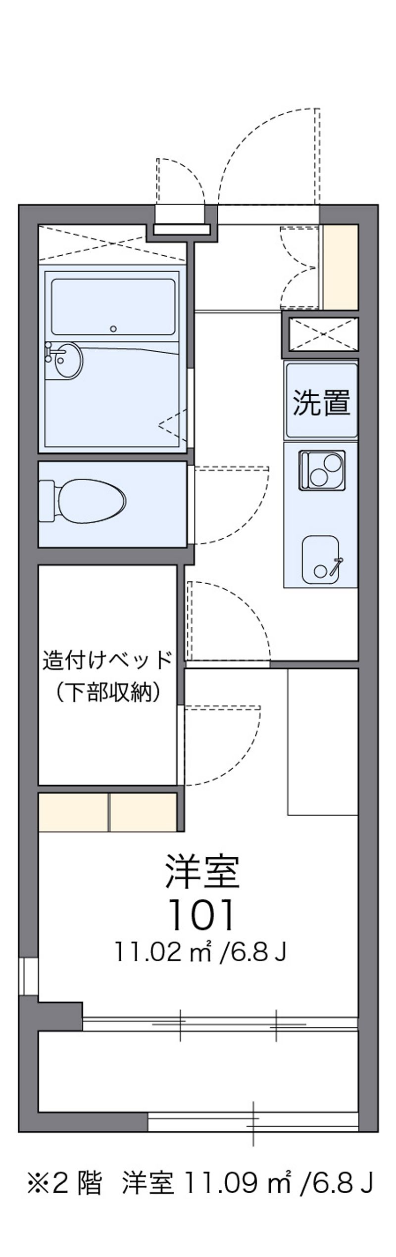 レオパレス中央Ⅱ 間取図