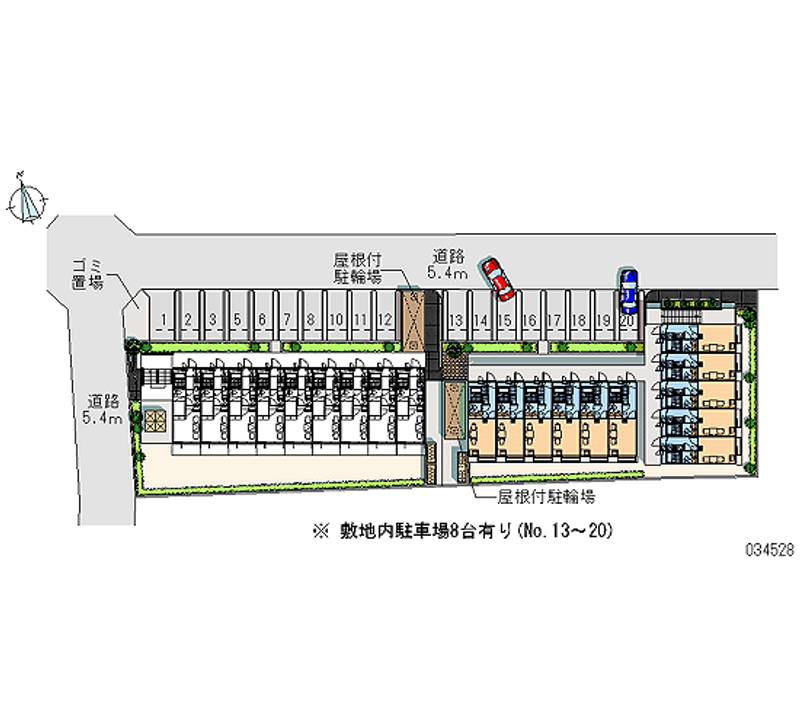 レオパレス赤坂東棟 月極駐車場