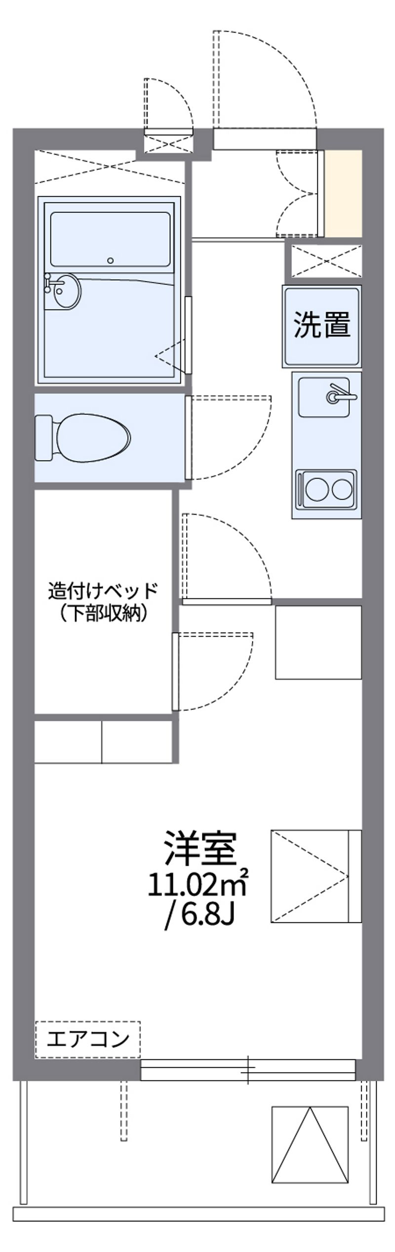 レオパレス吉川 間取図