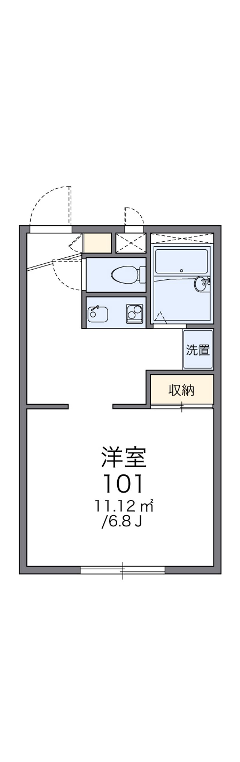 レオパレスサンクチュアリ 間取図