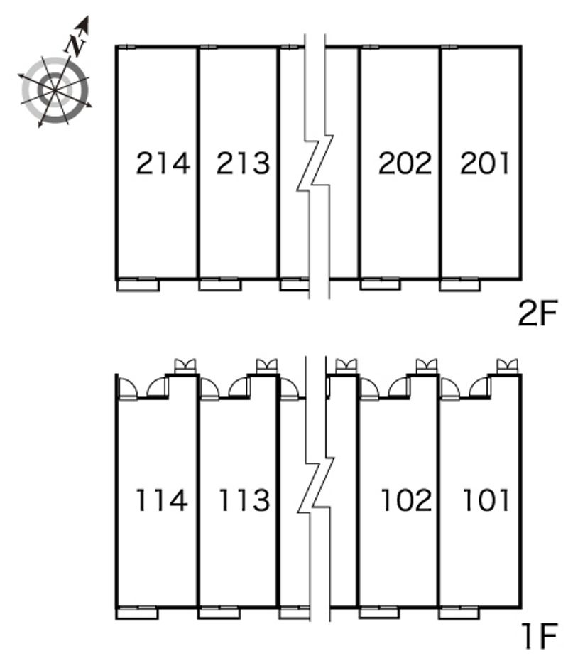 レオパレス三咲 間取配置図