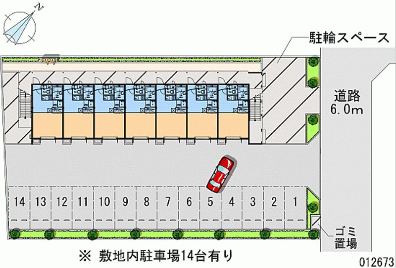 レオパレスプロシード２ 月極駐車場