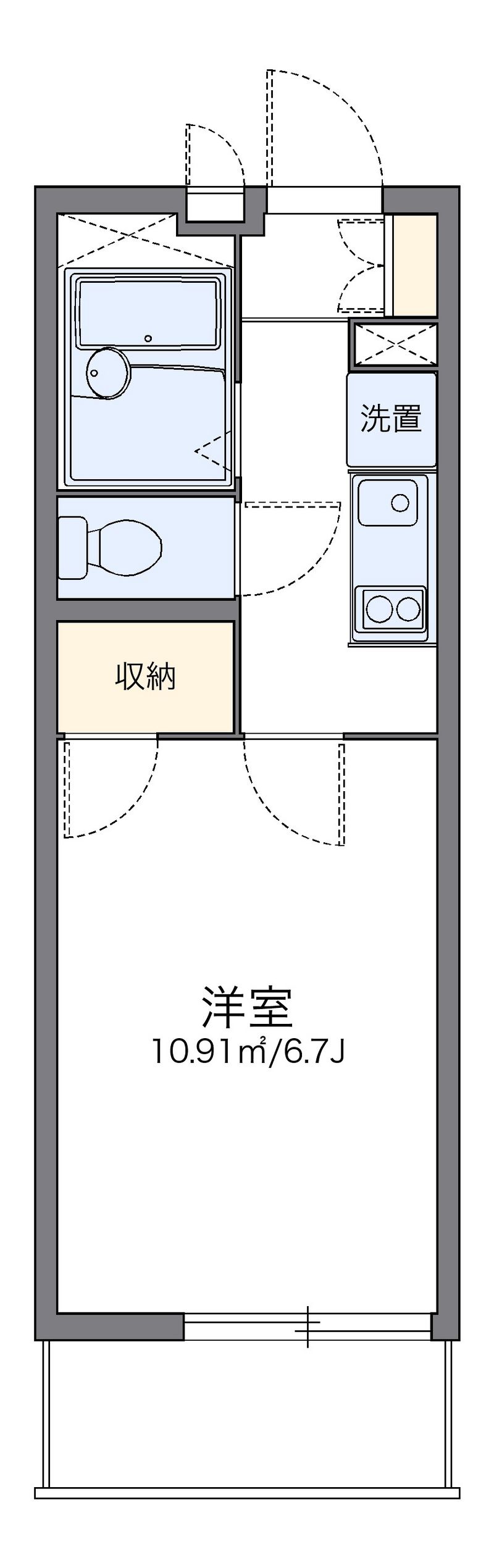 レオパレスＤ 間取図