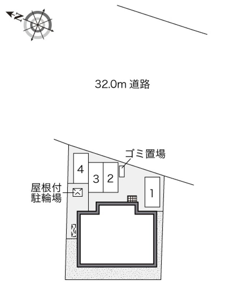 レオパレス青雲Ⅱ 配置図
