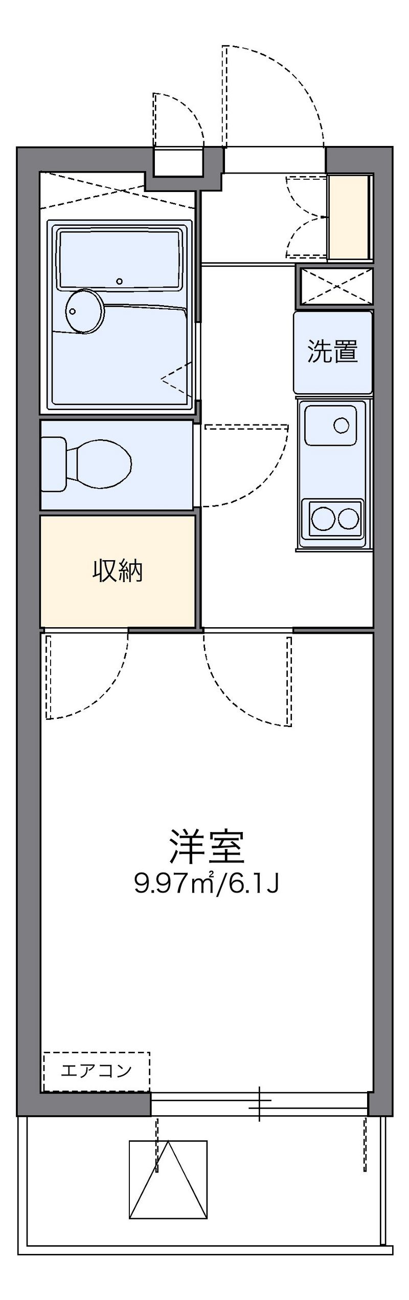 レオパレスマイン金山 間取図