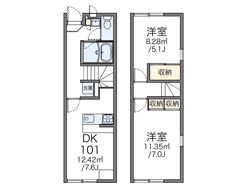 レオパレススィート 間取図