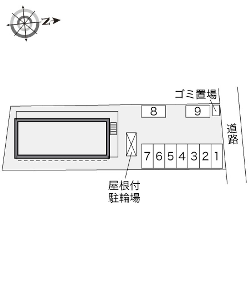 レオパレスやまと 駐車場