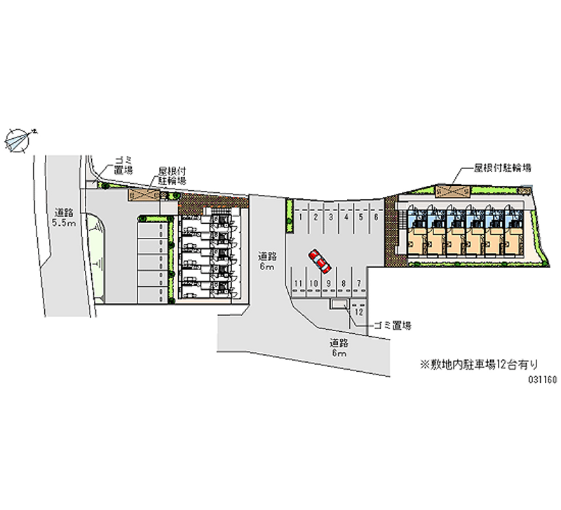 レオパレスレークサイド岡本Ⅱ 月極駐車場