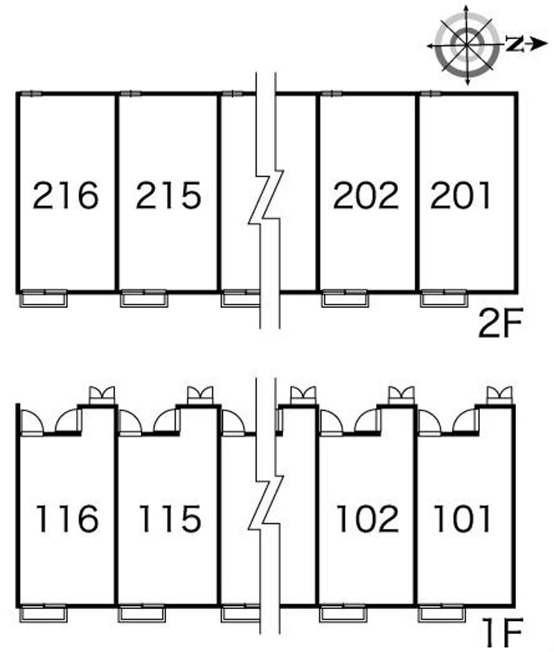 レオパレスアリビオ 間取配置図