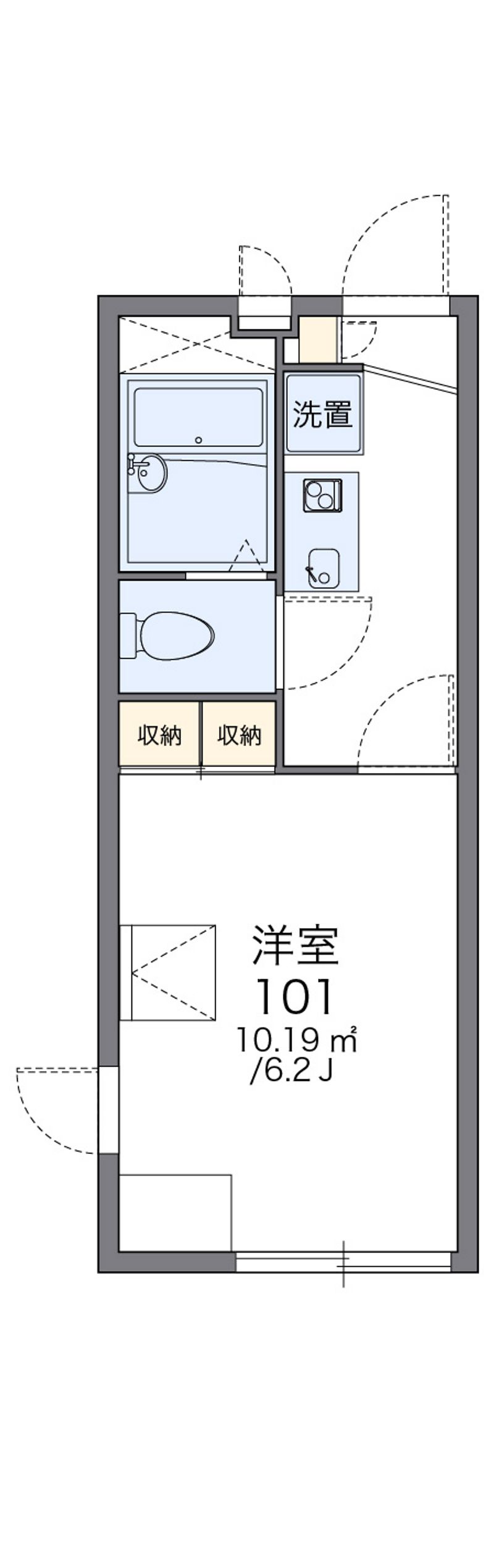レオパレス古市 間取図