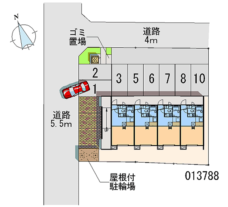 レオパレス下石田 月極駐車場