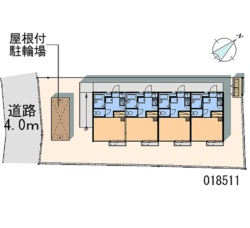 レオパレスアーク富岡Ⅰ 区画図