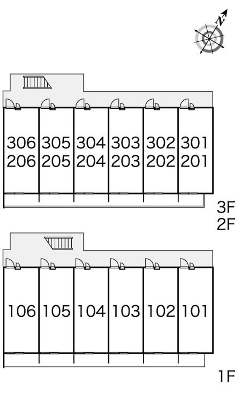 レオパレスサンピエスタ 間取配置図