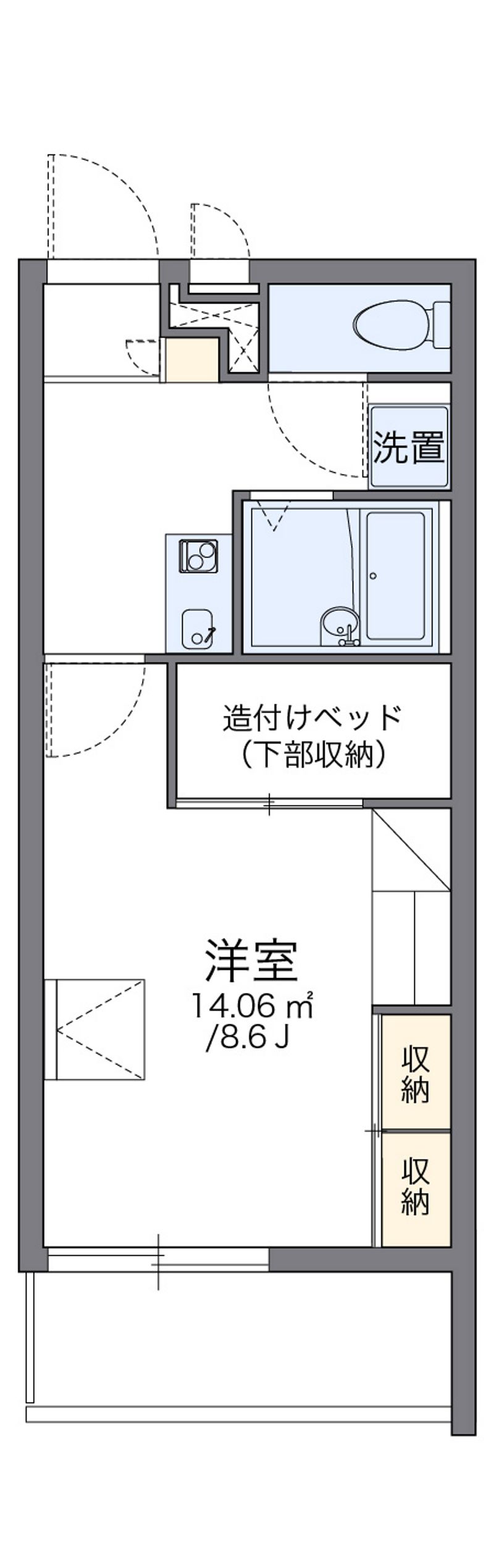 レオパレス高岡Ⅰ 間取図