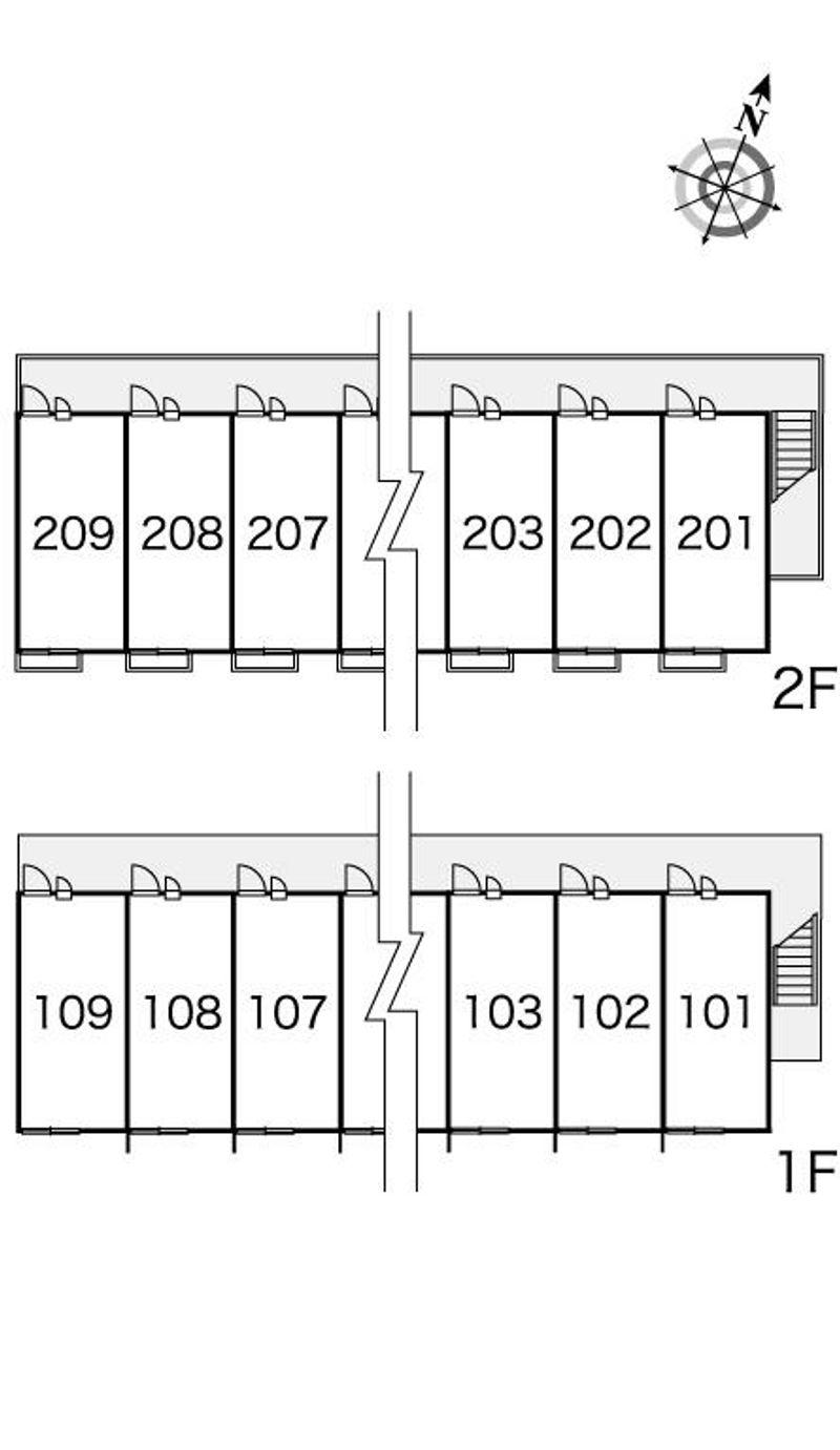 レオパレス加納院吉田 間取配置図