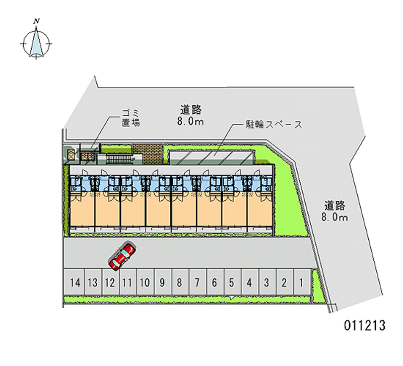 レオパレス三国ヶ丘壱番館 月極駐車場