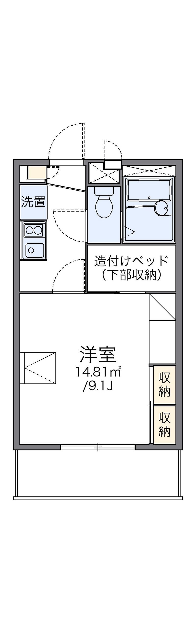 レオパレス川添 間取図