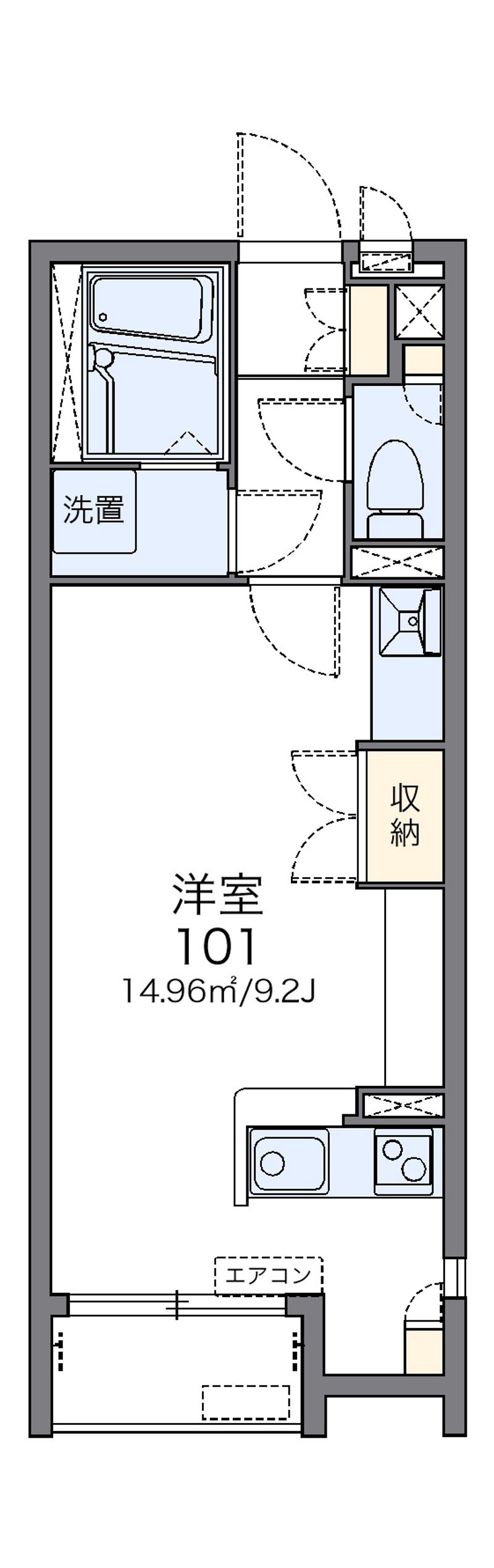 レオネクストコージィーコートⅠ 間取図