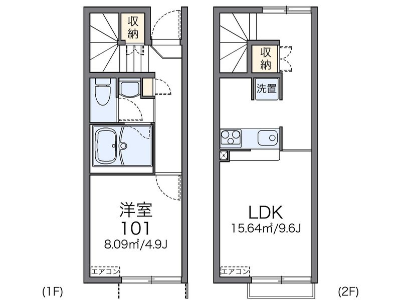 レオネクストＡＢＥ 間取図