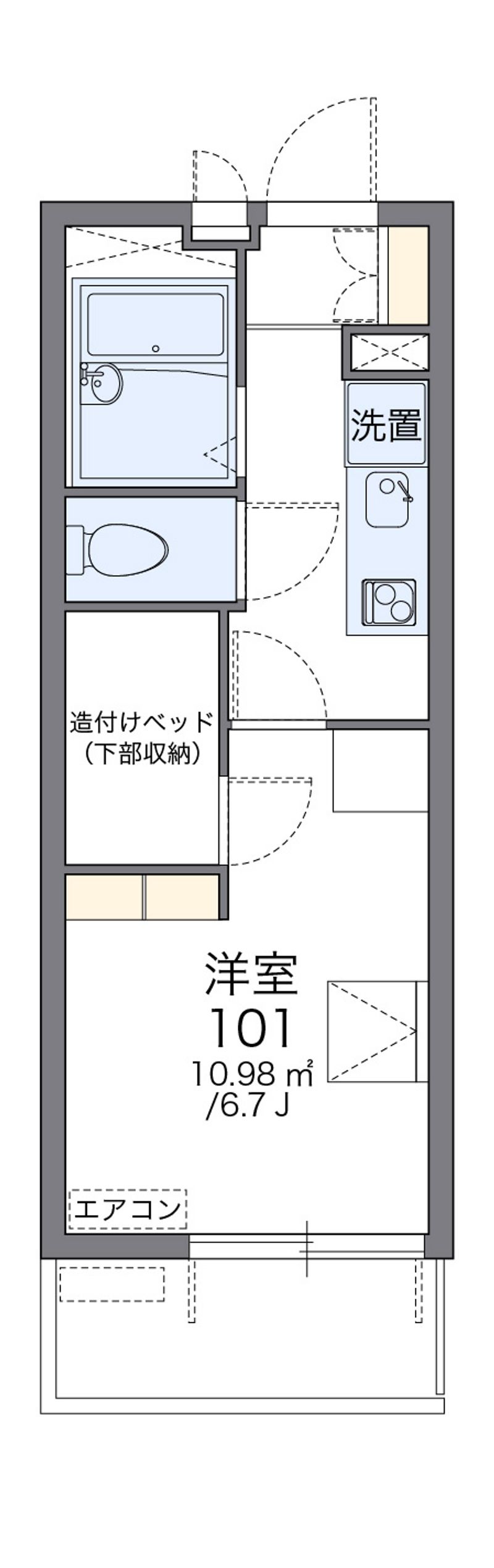レオパレスターナーⅢ 間取図