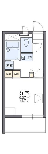 レオパレススターヒルズ 間取り図