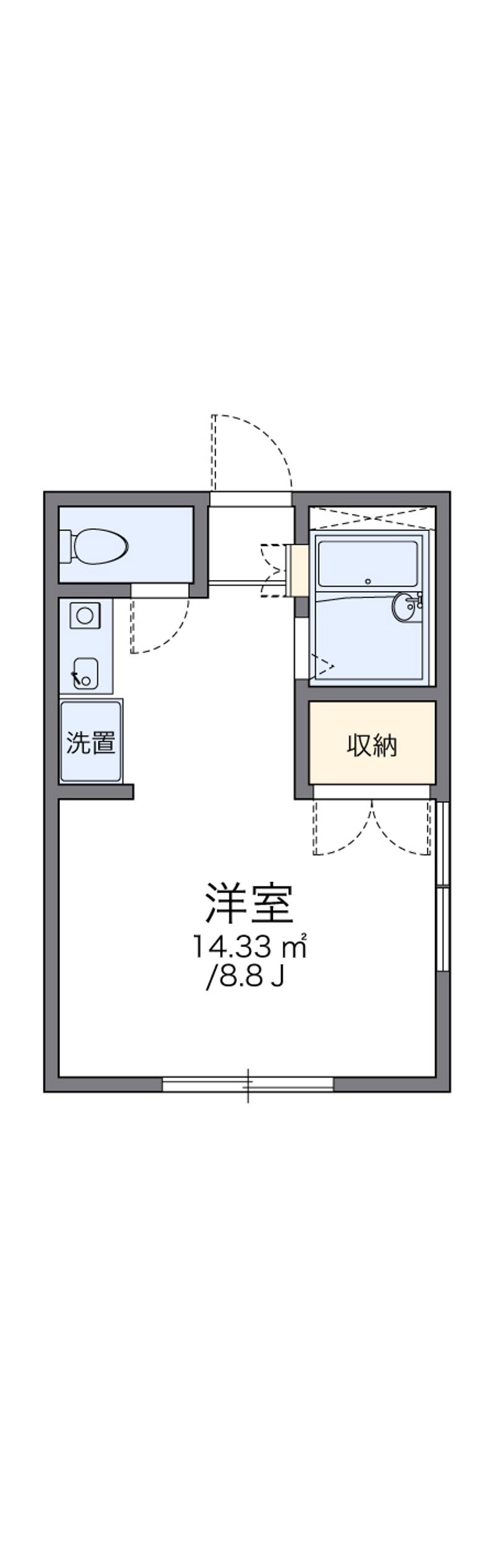 レオパレス藤宮 間取図